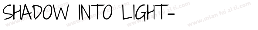 SHADOW INTO LIGHT字体转换